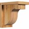 Ekena Millwork Del Monte Rough Sawn Corbel w/Backplate, Western Red Cedar, 6"W x 10"D x 10"H COR06X10X10DEL01RWR - alternate 1